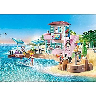 Playmobil 70279 Waterfront Ice Cream Shop (Family Fun)