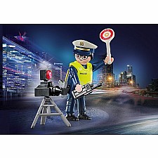 Police Officer With Speed Trap