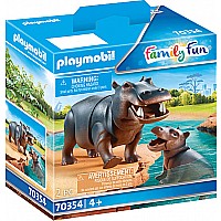 Playmobil 70354 Hippo With Calf (Family Fun)