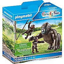 Gorilla With Babies