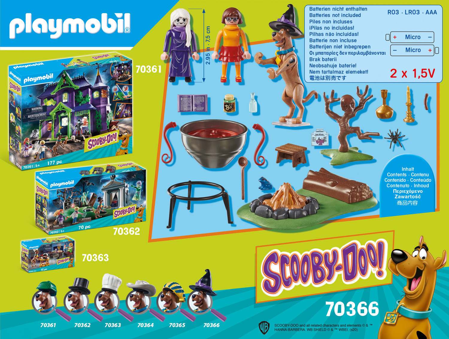 Playmobil 70366 Scooby-doo! Adventure In The Witch´s Cauldron