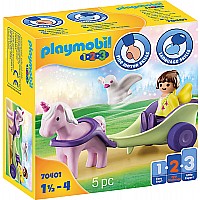 Playmobil 70401 Unicorn Carriage With Fairy (1-2-3)
