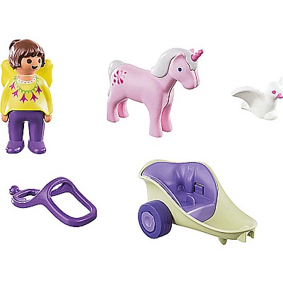 Playmobil 70401 Unicorn Carriage With Fairy (1-2-3)