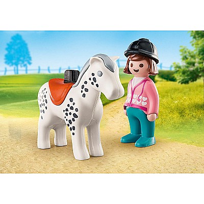 Playmobil 70404 Rider With Horse (1-2-3)