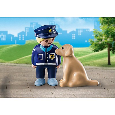 Playmobil 70408 Police Officer With Dog (1-2-3)