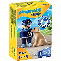 Playmobil 70408 Police Officer With Dog (1-2-3)