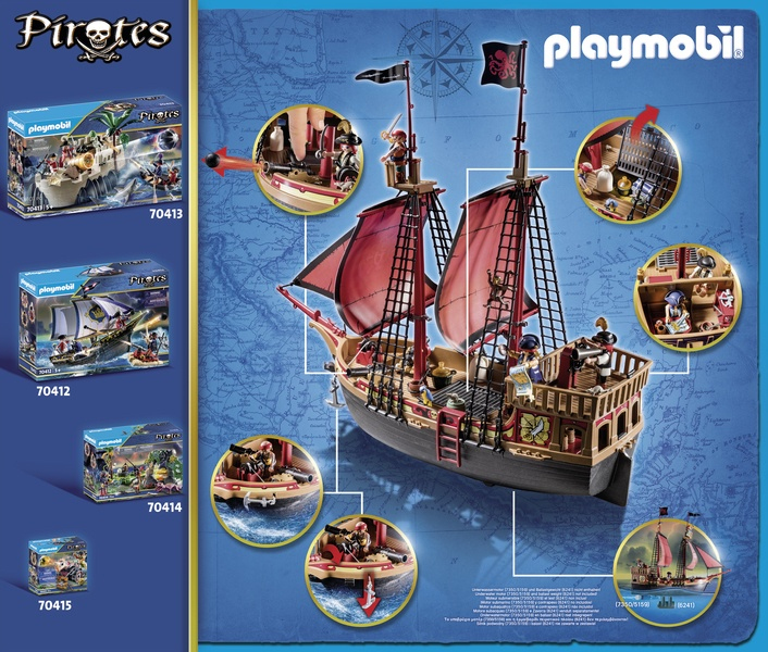 Acheter Playmobil 70411 Bateau pirates - CavernedesJouets