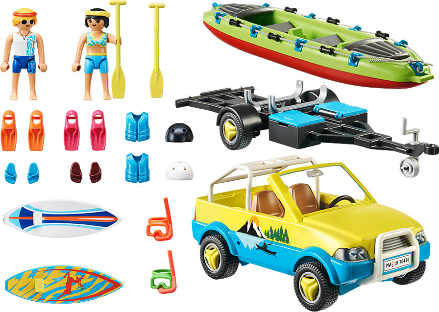 Beach Car with Canoe