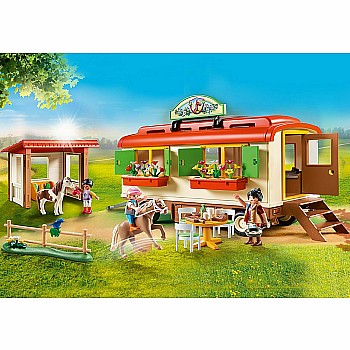 Playmobil Pony Shelter with Mobile Home