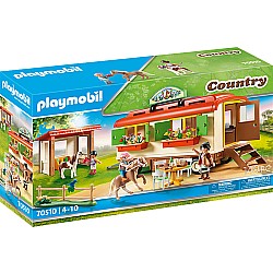 Playmobil Pony Shelter with Mobile Home