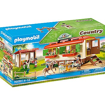 Playmobil Pony Shelter with Mobile Home