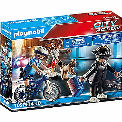 Playmobil 70573 Police Bicycle with Thief