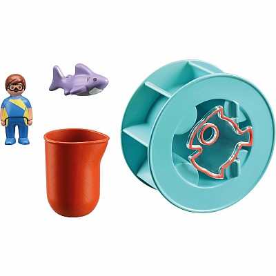 Playmobil Water Wheel with Baby Shark