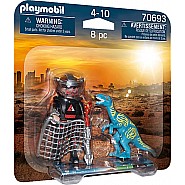 Playmobil DUO PACK: Velociraptor with Dino Catcher