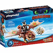 Playmobil Dragon Racing: Fishlegs And Meatlug