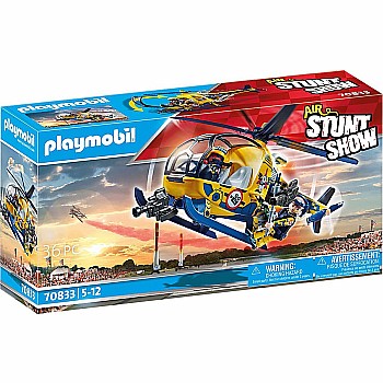 Playmobil Air Stunt Show Helicopter with Film