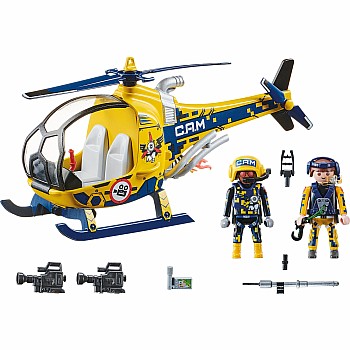 Playmobil Air Stunt Show Helicopter with Film