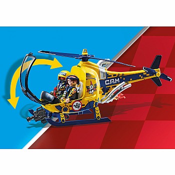 Playmobil Air Stunt Show Helicopter with Film