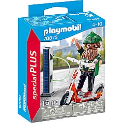 Playmobil Man with E-Scooter