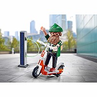 Man with E-Scooter