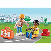 Playmobil Duck on Call - Ambulance Action: Help the Racing Driver