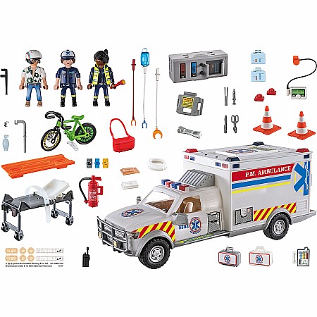 Playmobil City Ambulance with Lights and Sound