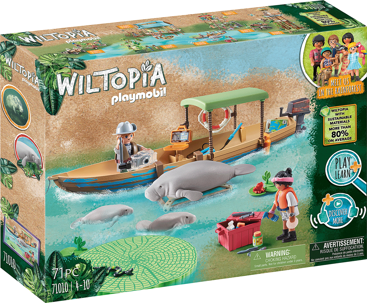 Playmobil Wiltopia - Boat Trip to the Manatees - Imagination Toys