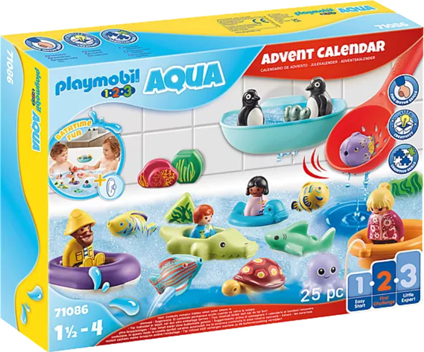 Playmobil Advent Calendar PLAYMOBIL 1.2.3 Bathtime Fun Toys To Love