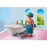 Playmobil Man with Bathtub
