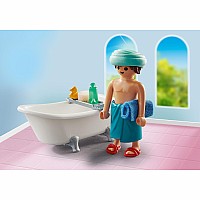 Playmobil Man with Bathtub