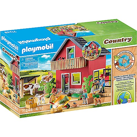 Playmobil Farmhouse with Outdoor Area