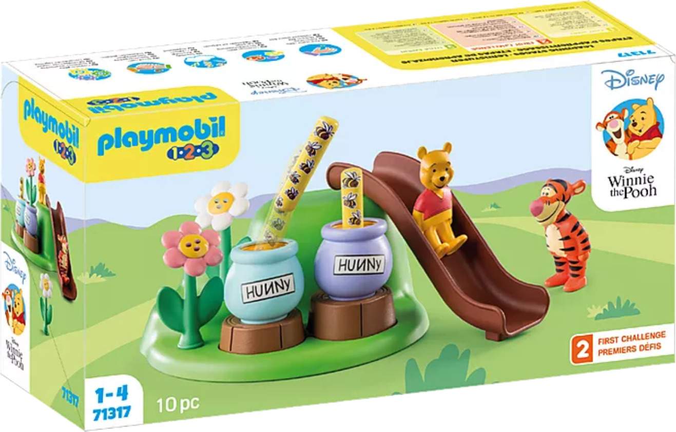 Playmobil 1.2.3 & Disney - Winnie's & Tigger's Bee Garden - Lucky Duck Toys