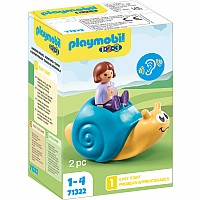 Playmobil 1.2.3: Rocking Snail with Rattle Feature