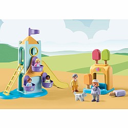 Playmobil 1.2.3: Adventure Tower with Ice Cream Booth