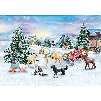 Playmobil Advent Calendar Horses of Waterfall - Christmas Sleigh Ride