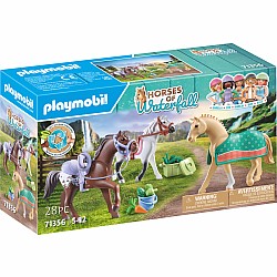 Playmobil Three Horse Set: Morgan, Quarter Horse & Shagya Araber