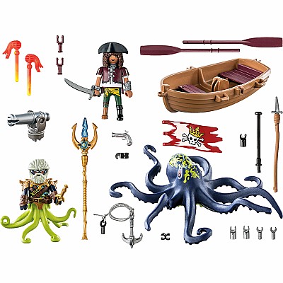 Playmobil Battle with the Giant Octopus