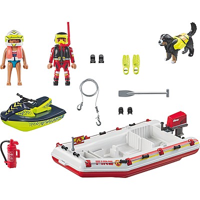 Playmobil Fireboat with Water Scooter