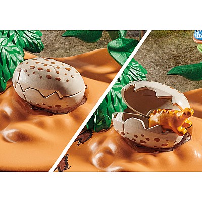 Playmobil Stegosaurus Nest with Egg Thief