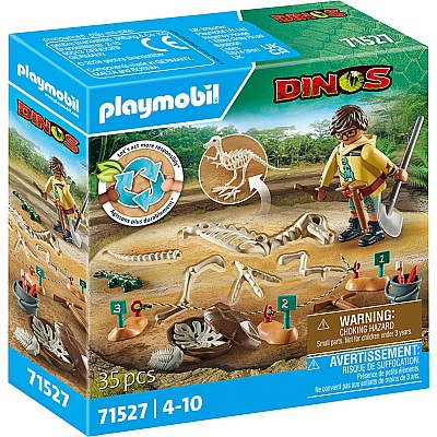 Playmobil Archaeological Dig with Dinosaur Skeleton