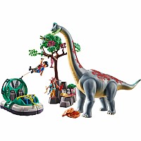 Brachiosaurus with Hovercraft