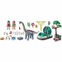 Brachiosaurus with Hovercraft