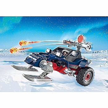 Ice Pirate with Snowmobile
