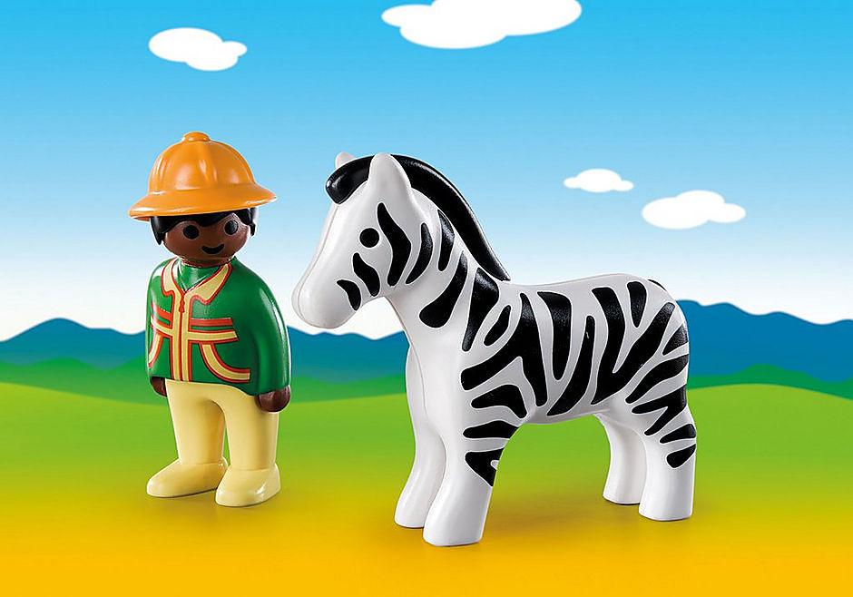 Disciplinair Schaduw vertrekken Ranger with Zebra - Playmobil - Dancing Bear Toys