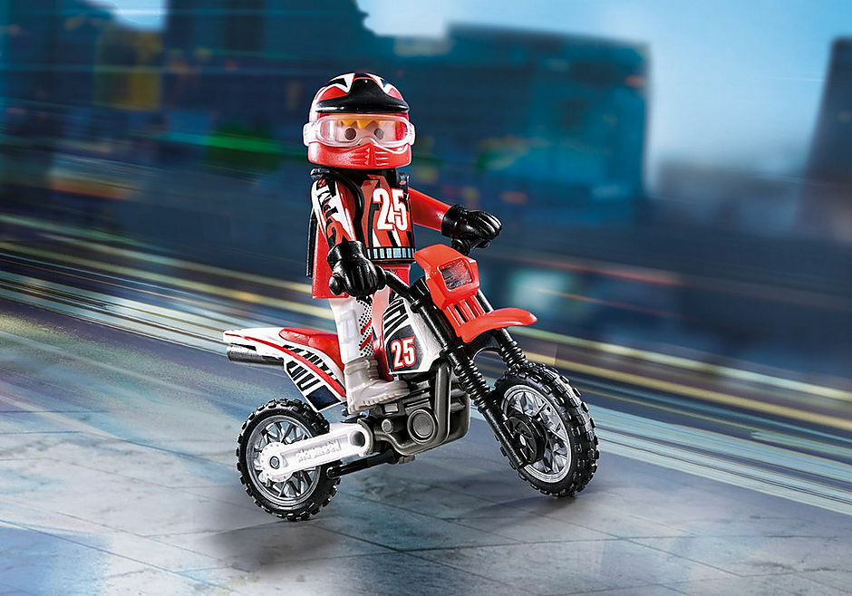 Motocross Driver - Playmobil - Dancing Bear Toys