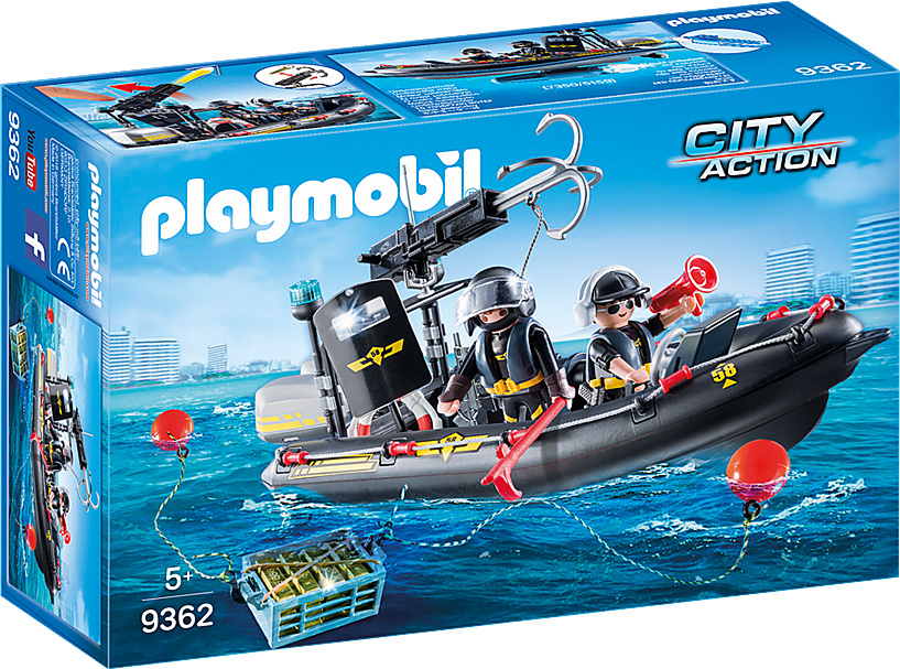 velfærd Gentage sig tjære Tactical Unit Boat - Playmobil - Dancing Bear Toys