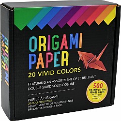 Origami Paper 20 Vivid Colors (500 sheets)