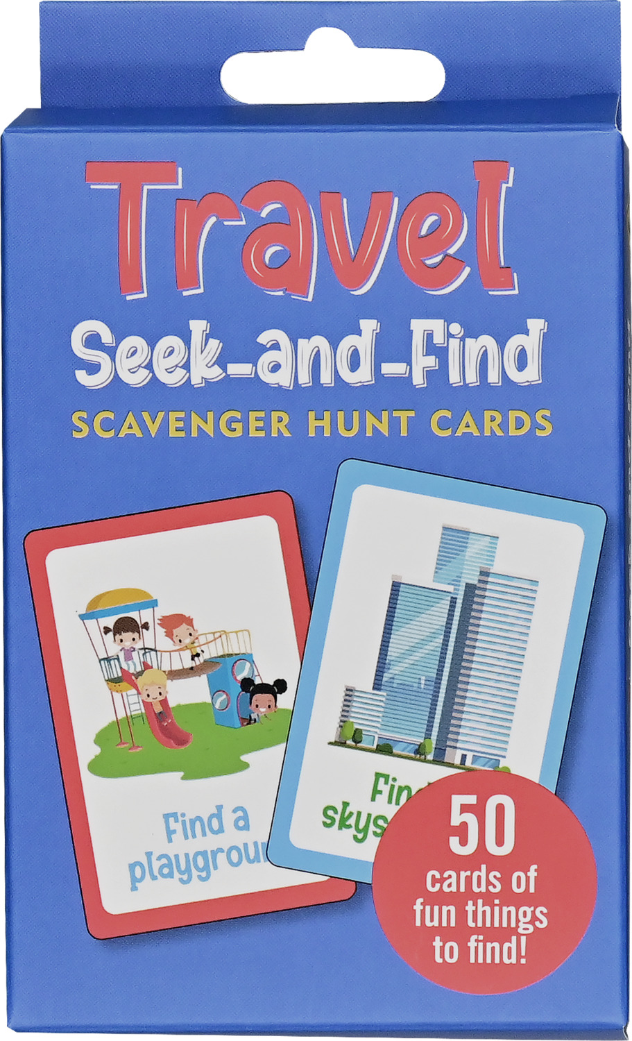 Travel Seek-and-Find Scavenger Hunt Cards (set of 50 cards)