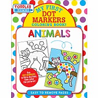 Animals Dot Markers Coloring Book (Easy to remove pages)