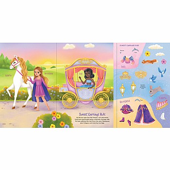 Princesses Sticker Doll Dress-Up Book